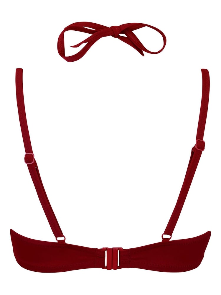 Pour Moi Red Padded Glamazon Bikini Top - Image 4 of 4