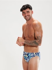 Speedo Mens Blue 5cm Escape Briefs - Image 3 of 8