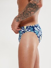 Speedo Mens Blue 5cm Escape Briefs - Image 4 of 8