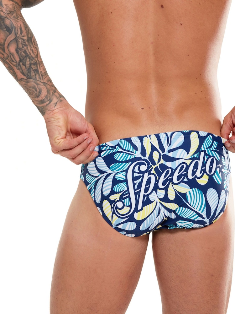 Speedo Mens Blue 5cm Escape Briefs - Image 5 of 8