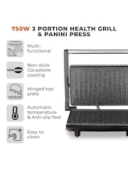 Tower Silver 750W Panini Grill - Image 12 of 18