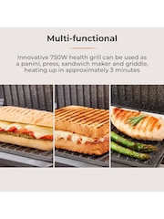 Tower Silver 750W Panini Grill - Image 3 of 8