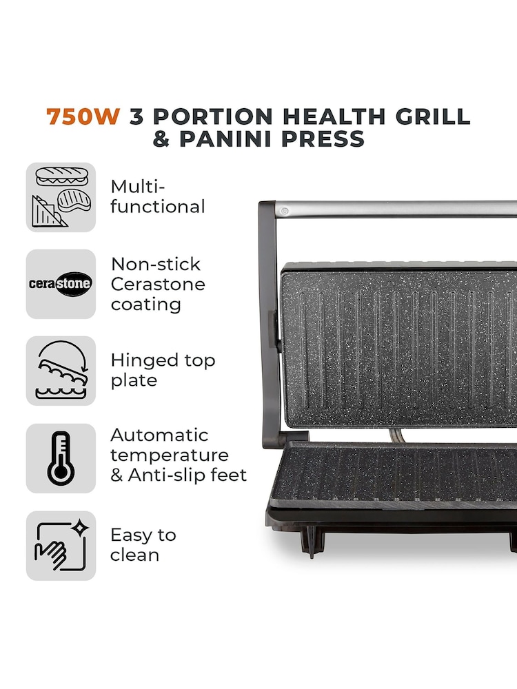 Tower Silver 750W Panini Grill - Image 18 of 18 Tower Silver 750W Panini Grill - Image 18 of 18