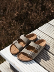 Birkenstock Stone Arizona Birko Flor Nubuck Sandals - Image 5 of 8