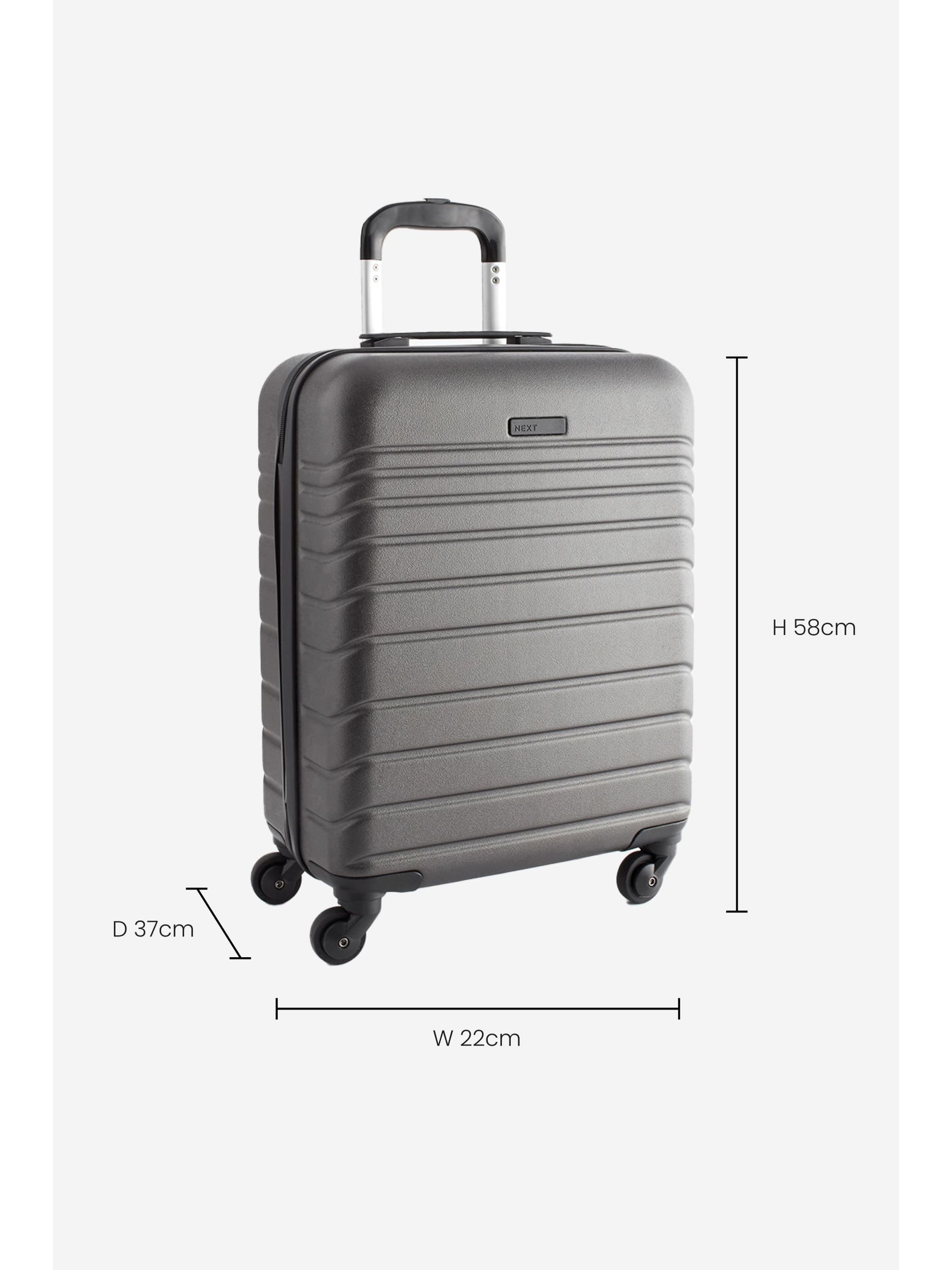 Grey Large Next Suitcase ONE Mens