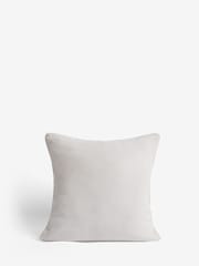 White 45 x 45cm Soft Velour Cushion - Image 3 of 4