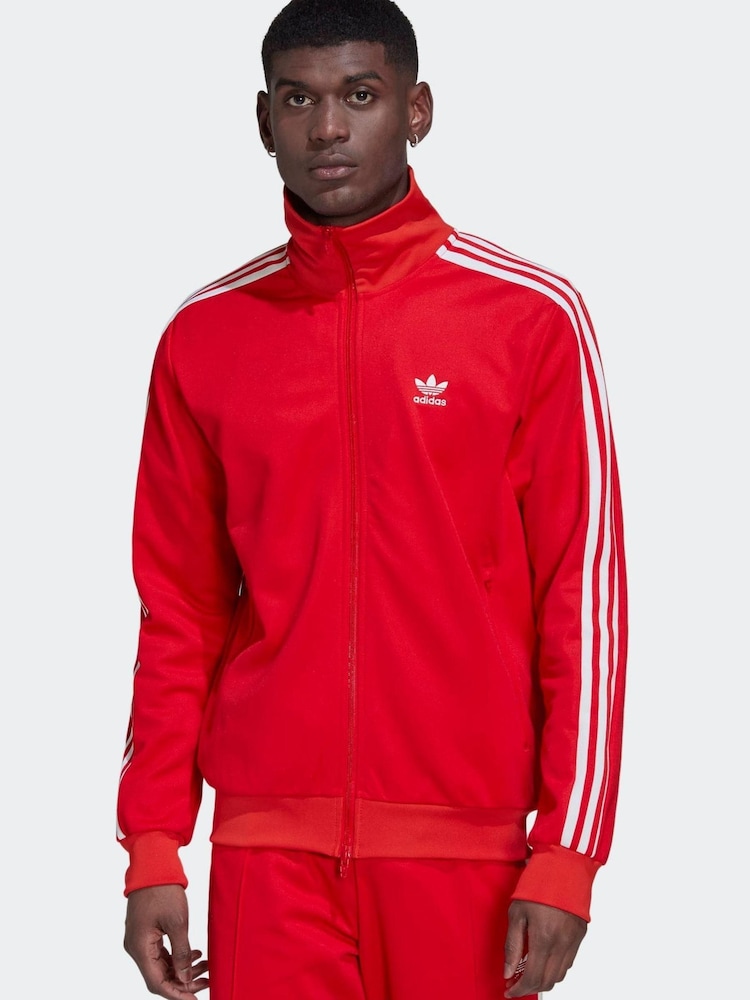 adidas Originals Red Adicolor Classics Beckenbauer Prime Track Top - Image 1 of 6