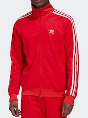 adidas Originals Red Adicolor Classics Beckenbauer Prime Track Top - Image 3 of 6