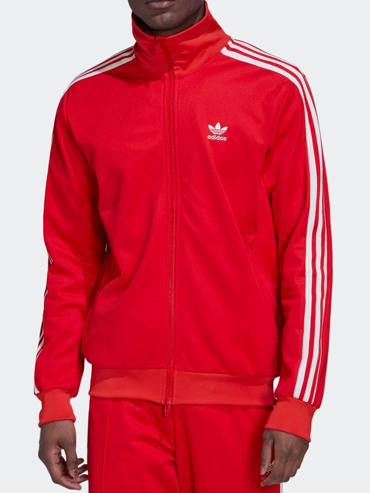 adidas Originals Red Adicolor Classics Beckenbauer Prime Track Top - Image 3 of 6