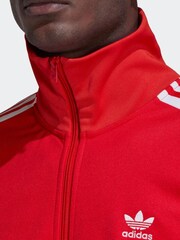 adidas Originals Red Adicolor Classics Beckenbauer Prime Track Top - Image 4 of 6