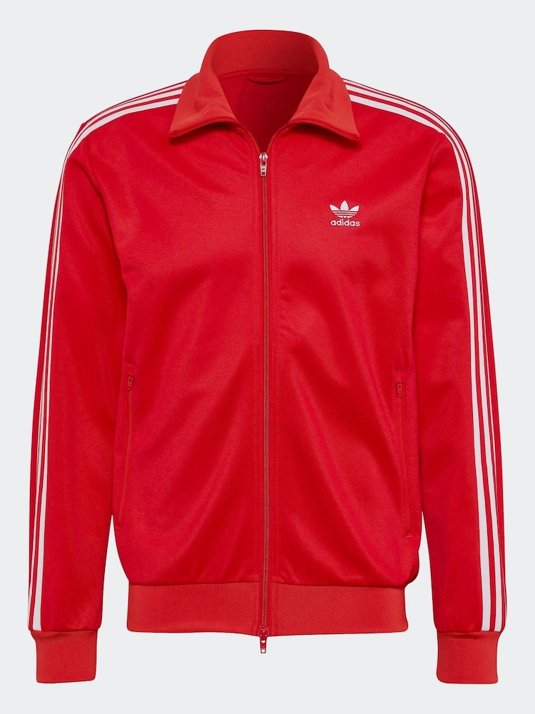 adidas Originals Red Adicolor Classics Beckenbauer Prime Track Top - Image 6 of 6
