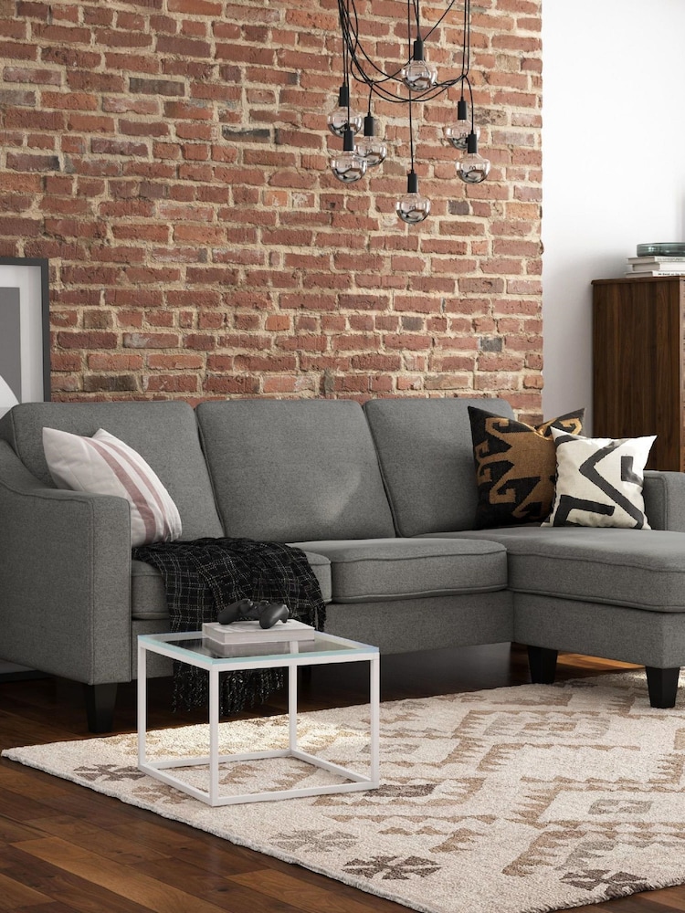 Dorel Home Grey Europe Brighton Sectional Sofa - Image 1 of 4