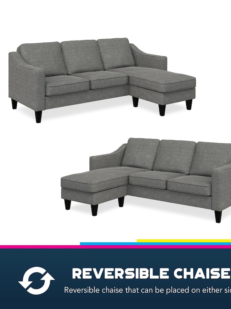 Dorel Home Grey Europe Brighton Sectional Sofa - Image 4 of 4