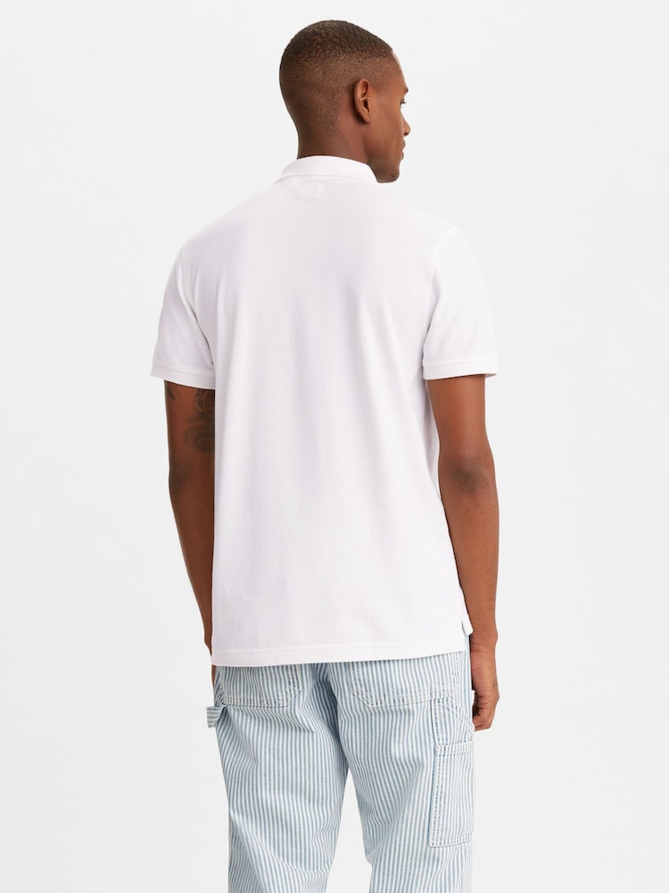 Levi's® White Housemark 100% Cotton Polo Shirt - Image 2 of 5