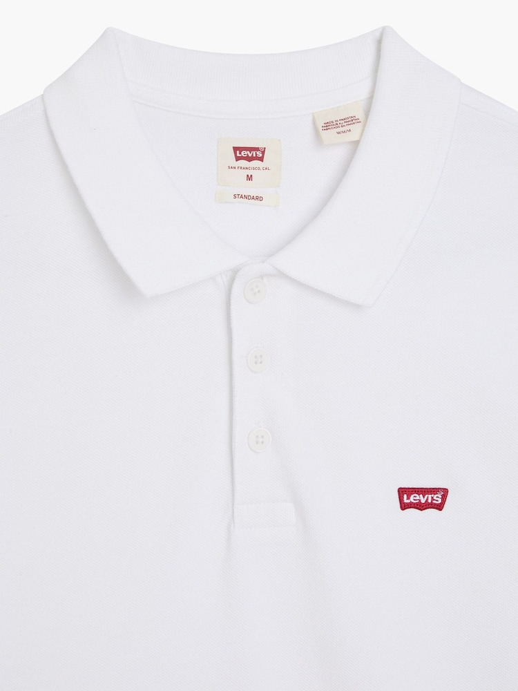 Levi's® White Housemark 100% Cotton Polo Shirt - Image 5 of 5