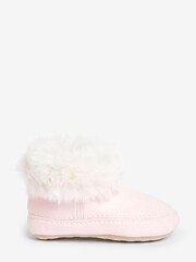 The White Company Faux Fur Boot Slippers - Image 1 of 1