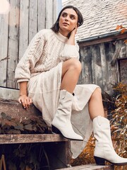 Jones Bootmaker Lala Leather  Western Boots - Image 7 of 11