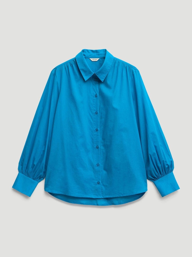 Hush Blue Dakota Cotton Voile Shirt - Image 5 of 5