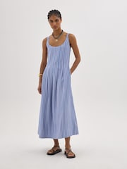 Hush Blue Sephy Pleat Release Air Flow Dress - Image 1 of 5