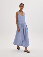Hush Blue Sephy Pleat Release Air Flow Dress - Image 4 of 5
