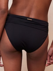 Mint Velvet Black Roll top Bikini Briefs - Image 2 of 4