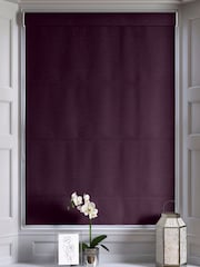 Aubergine Purple Montero Velvet Made To Measure Roman Blinds - Image 5 of 6