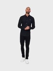 Threadbare Black Oxford Long Sleeve Shirt - Image 4 of 5