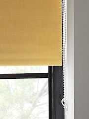 Ochre Yellow Ready Made Textured Roller Blackout Blind - Image 7 of 9