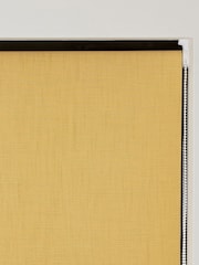 Ochre Yellow Ready Made Textured Roller Blackout Blind - Image 8 of 9