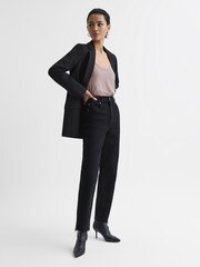 Reiss Mink Lilly Racer Back Pima Cotton Vest - Image 6 of 6