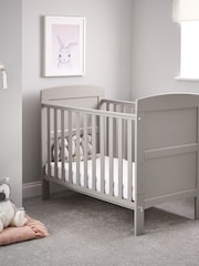 Obaby Grace Warm Grey Small Cot Bed - Image 1 of 4