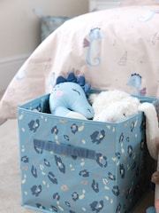 Chapter B Blue Kids Club Wipeable Coated Leopard Storage Box - Image 1 of 5
