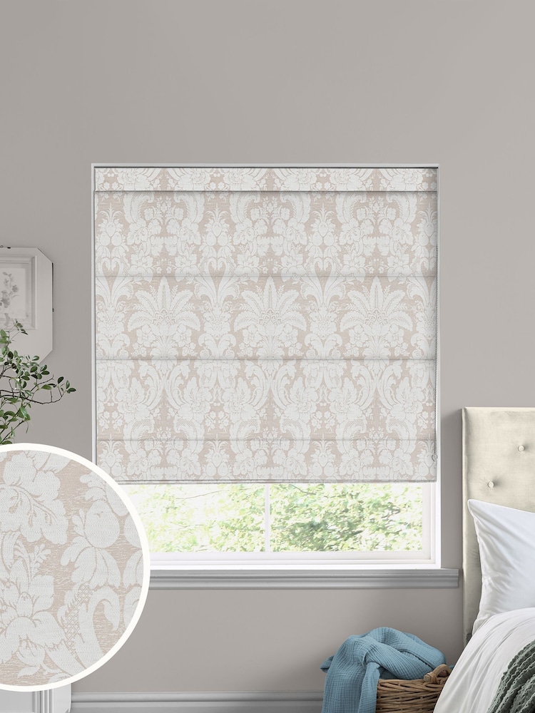 Laura Ashley Pink Martigues Made To Measure Roman Blinds - Image 1 of 6