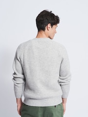 Aubin Tay Fisherman Rib Crew Jumper - Image 2 of 6