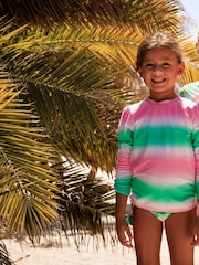 Sunuva Ombre Dip Dye Long Sleeve Rash Vest - Image 1 of 3
