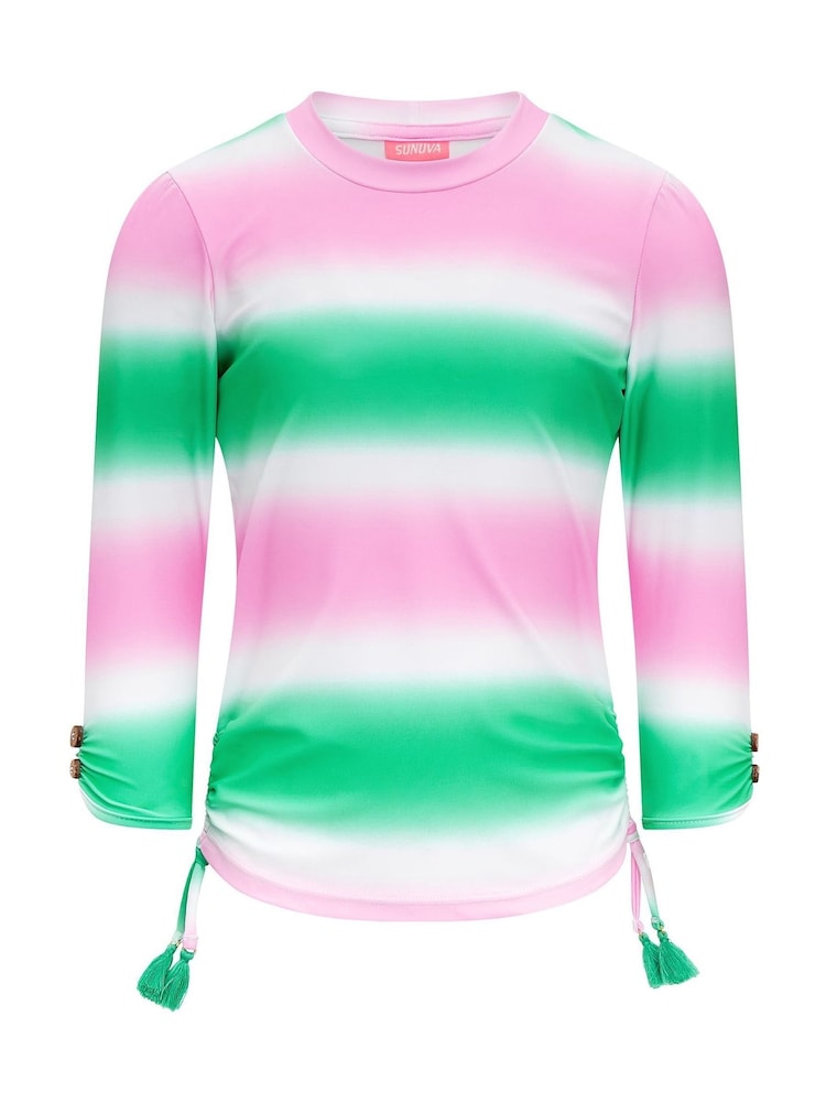 Sunuva Ombre Dip Dye Long Sleeve Rash Vest - Image 3 of 3