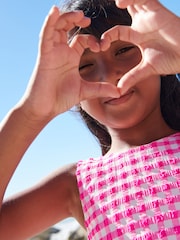 Pink/White Gingham Bikini (3-16yrs) - Image 3 of 5