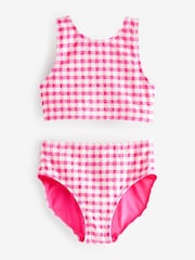 Pink/White Gingham Bikini (3-16yrs) - Image 4 of 5