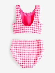 Pink/White Gingham Bikini (3-16yrs) - Image 5 of 5