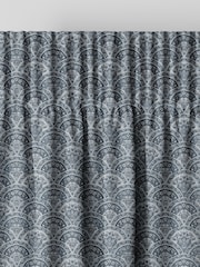 Laura Ashley Dusky Seaspray Blue Musica Velvet Made To Measure Curtains - Image 6 of 9