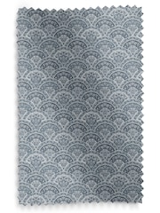 Laura Ashley Dusky Seaspray Blue Musica Velvet Made To Measure Curtains - Image 9 of 9