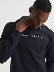 Reiss Navy Castore - Blake Castore Weatherproof Hoodie - Image 6 of 8