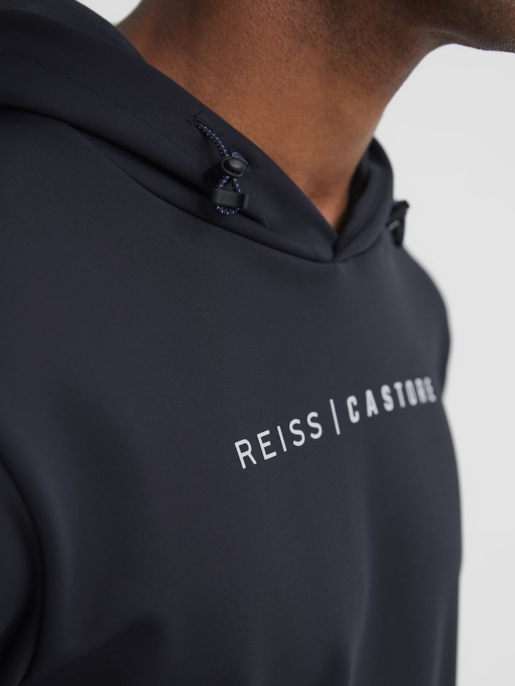 Reiss Navy Castore - Blake Castore Weatherproof Hoodie - Image 8 of 8