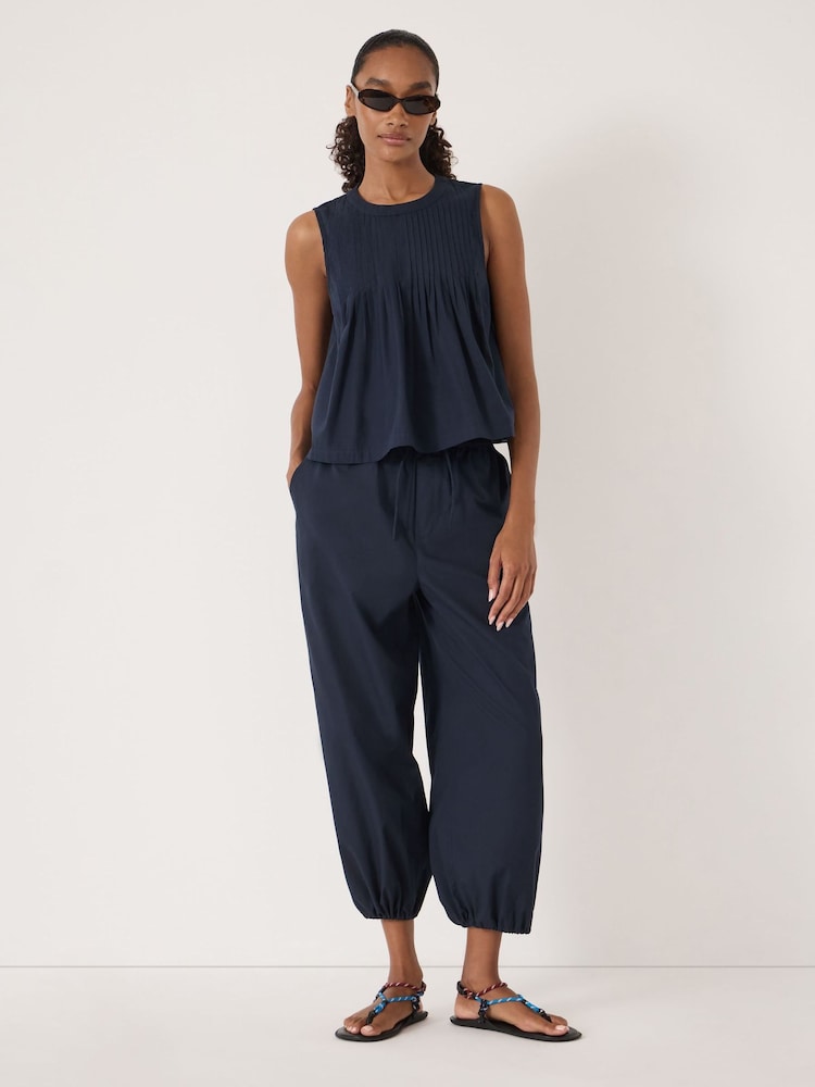 Hush Blue Arden Pink Tuck Detail Shell Top - Image 2 of 5