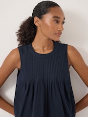Hush Blue Arden Pink Tuck Detail Shell Top - Image 4 of 5