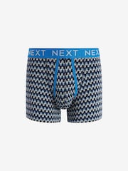 Blau gemustert - 8er-Pack - Boxershorts mit A-Front, 4er-Pack - Bild 2 von 11