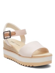 Персиковая парусина - Парусиновые сандалии на танкетке TOMS Diana - Image 2 of 6