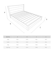 Get Laid Beds White Ottoman Storage Square Leg Solid Wood Bed - Image 3 of 3