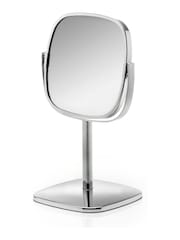 Robert Welch Silver Burford Pedestal Mirror x5 Magnification - Image 3 of 4