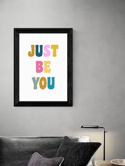 East End Prints Black Just Be You Print by apricot+birch - Image 1 of 3
